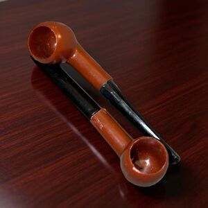 Vintage Hard Plastic Miniature Toy Smoking Pipe Tiny Trinkets B17